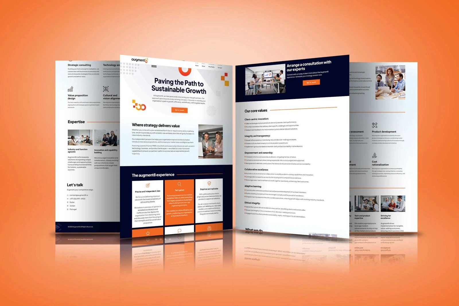 Full Augment8 website presentation