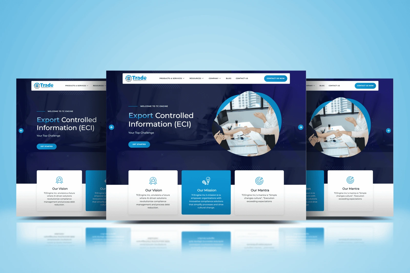 Full Trade Collaboration Engine website presentation