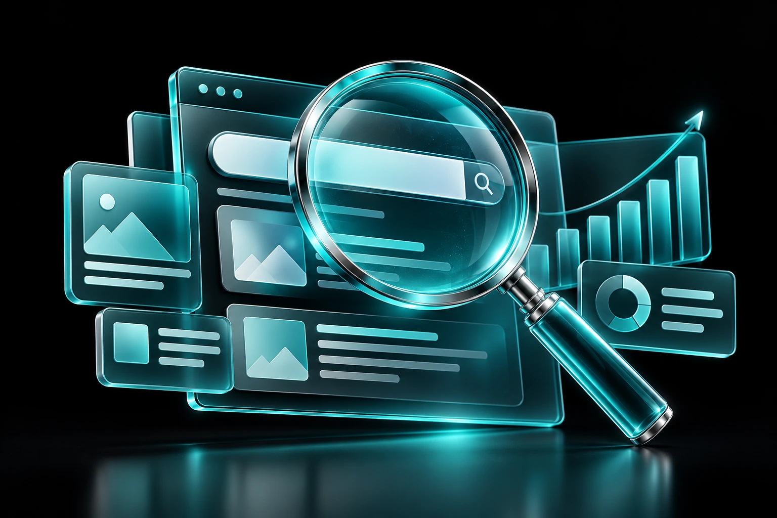 SEO & content strategy concept illustration